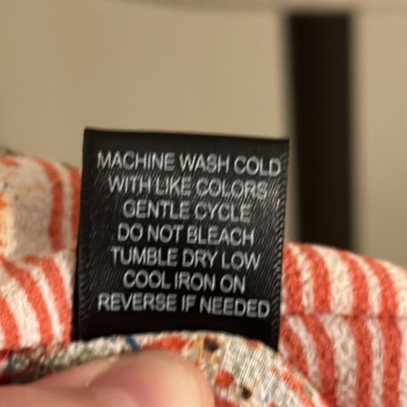 Cure Red & White Striped Size Small Blouse - Picture 5 of 5